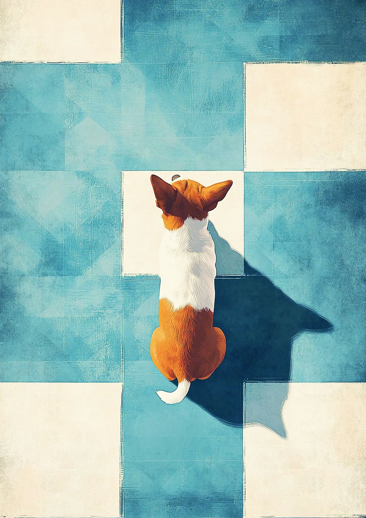 Vintage Retro Puppy artwork