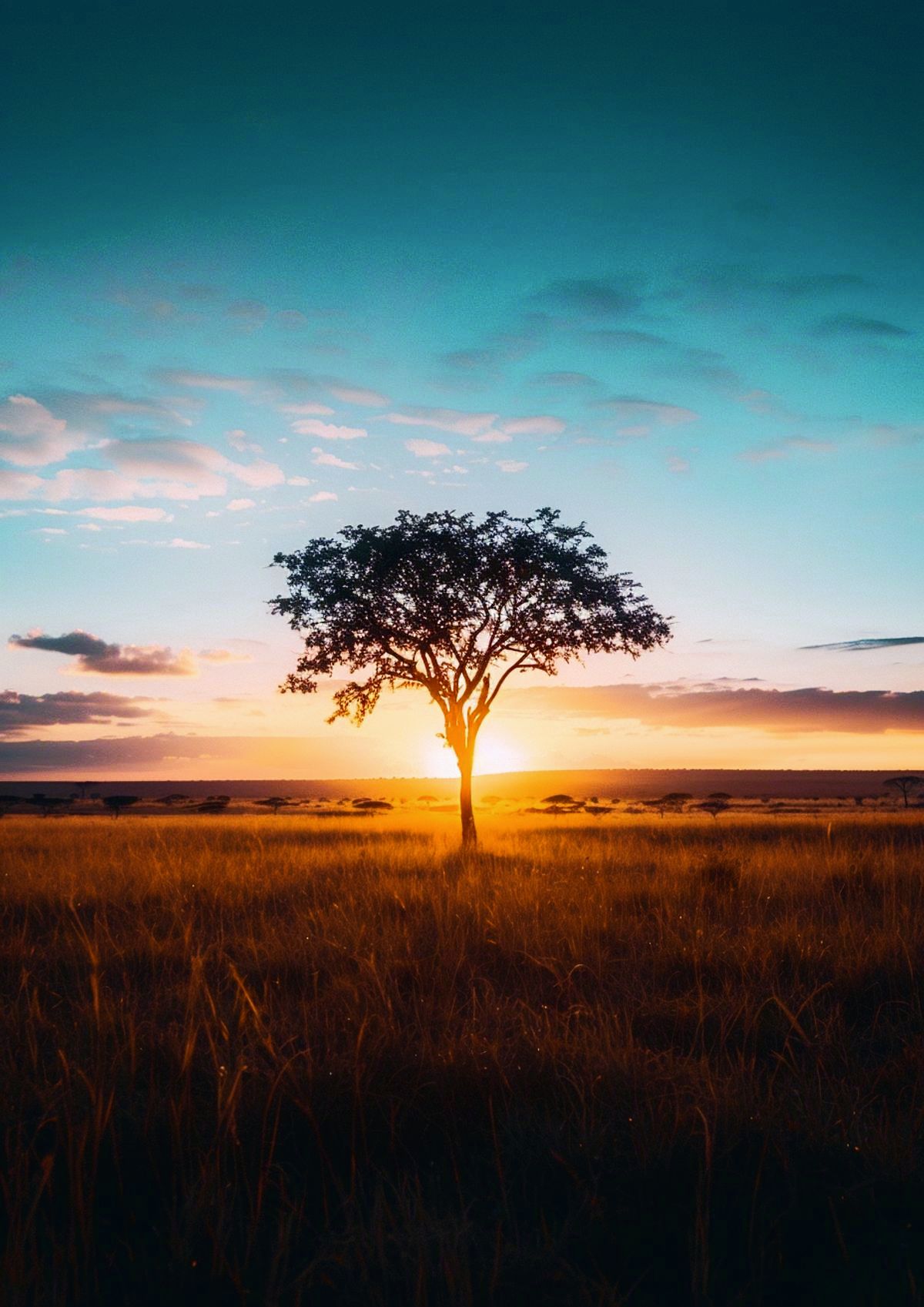 Landscapes Sunrise Serengeti artwork