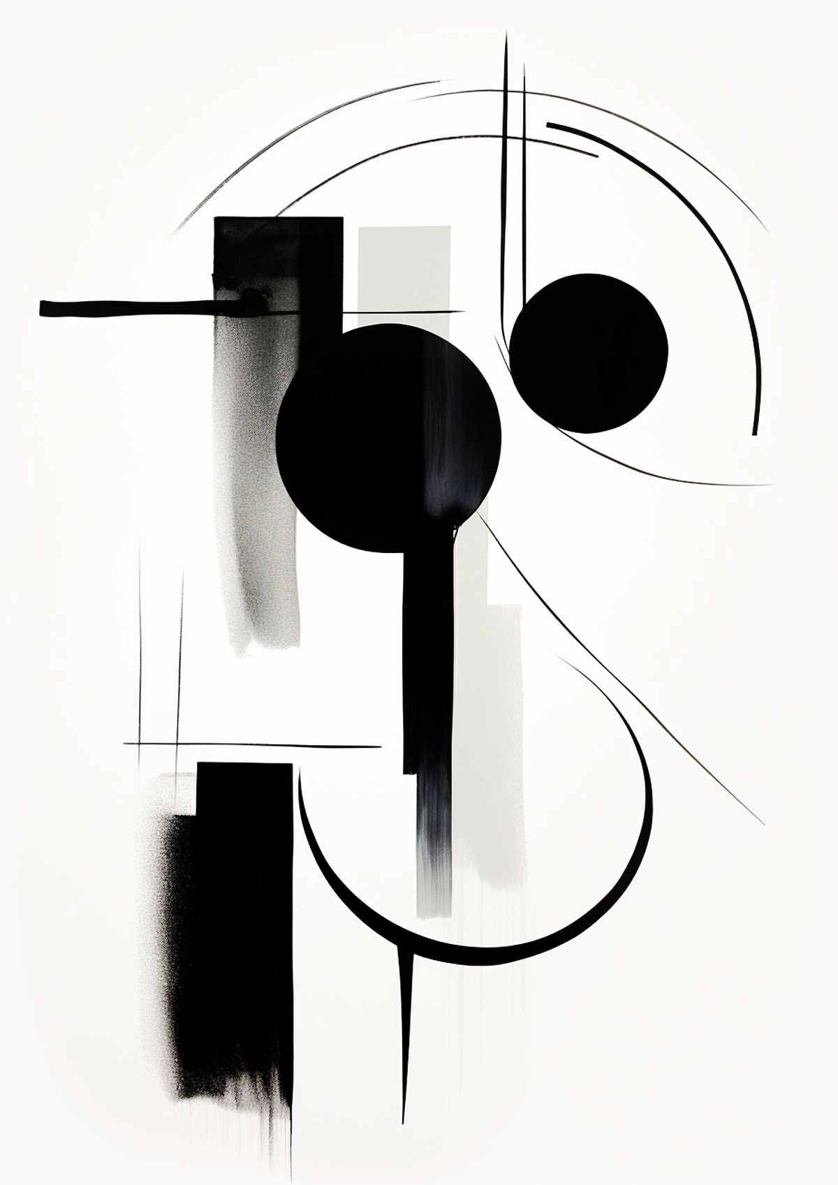 Abstract Scandinavian Minimalist artwork